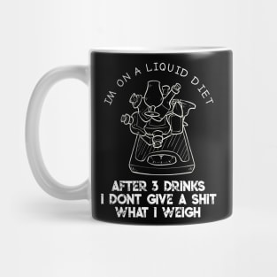 Funny Liquid Diet Weightloss Drinking Gym Workout Fitness Mug